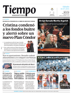 Cristina Condenó a Los Fondos Buitre Y Alertó Sobre Un Nuevo Plan Cóndor