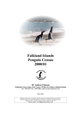 Falkland Islands Penguin Census 2000/01