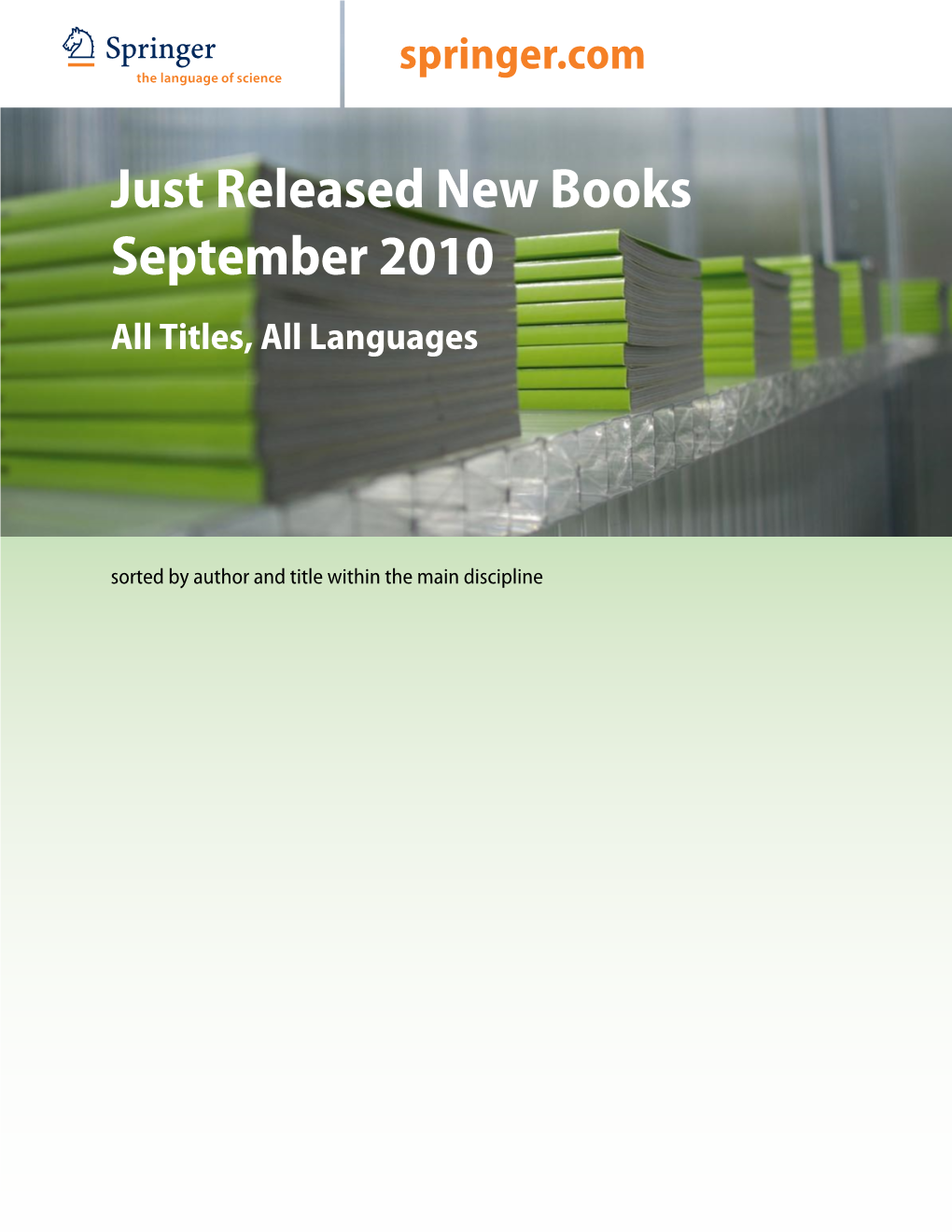 ABCD Just Released New Books September 2010