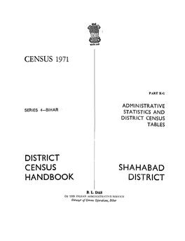 Administrative Statistics and District Census Tables, Part X-C