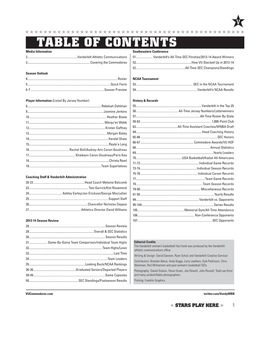TABLE of CONTENTS Media Information Southeastern Conference 2