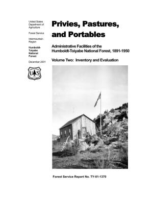 Administrative Facilities of the Humboldt-Toiyabe National Forest, 1891-1950