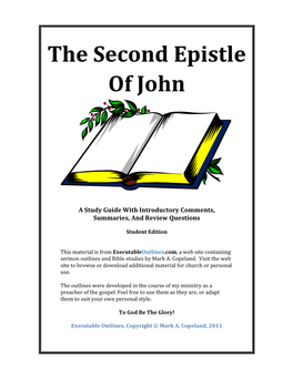 The Second Epistle of John