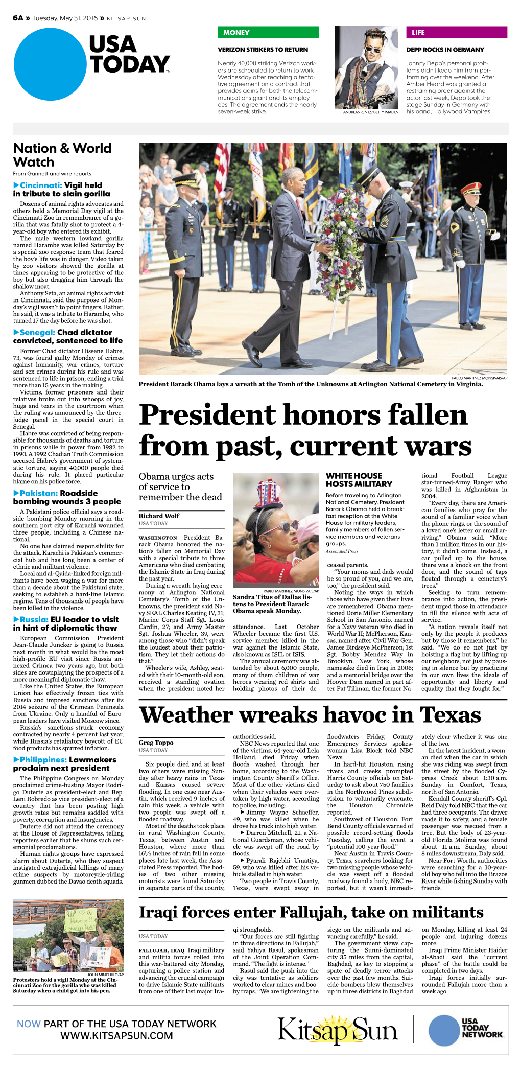 President Honors Fallen from Past, Current Wars