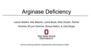 Arginase Deficiency