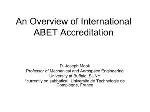 ABET Accreditation: Introduction