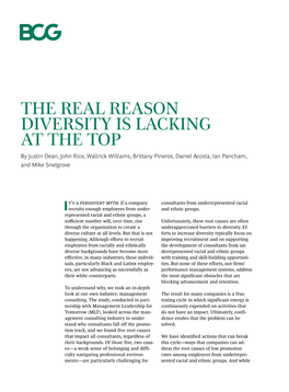 THE REAL REASON DIVERSITY IS LACKING at the TOP by Justin Dean, John Rice, Wallrick Williams, Brittany Pineros, Daniel Acosta, Ian Pancham, and Mike Snelgrove