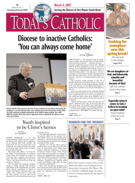 Diocese to Inactive Catholics: 'You Can Always Come Home'