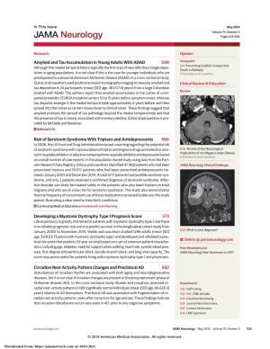 JAMA Neurology Pages 525-636