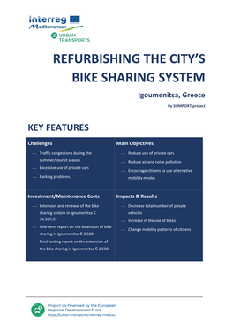 Refurbishing the City's Bike Sharing System