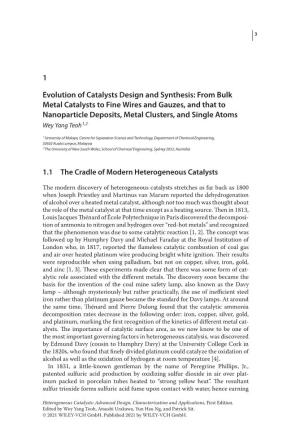 1 Evolution of Catalysts Design and Synthesis