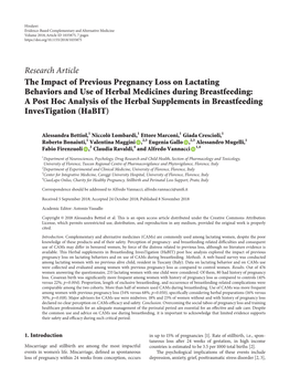 The Impact of Previous Pregnancy Loss on Lactating Behaviors And