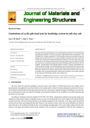 Limitations of Cyclic Pile Load Tests by Kentledge System in Soft Clay Soil