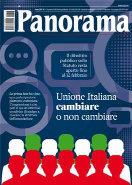 Unione Italiana Cambiare O Non Cambiare
