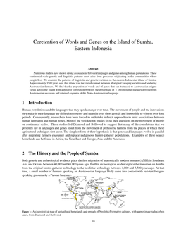 Coretention of Words and Genes on the Island of Sumba, Eastern Indonesia