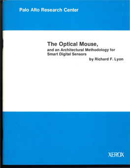 The Optical Mouse, and an Architectural Methodology for Smart Digital Sensors by Richard F