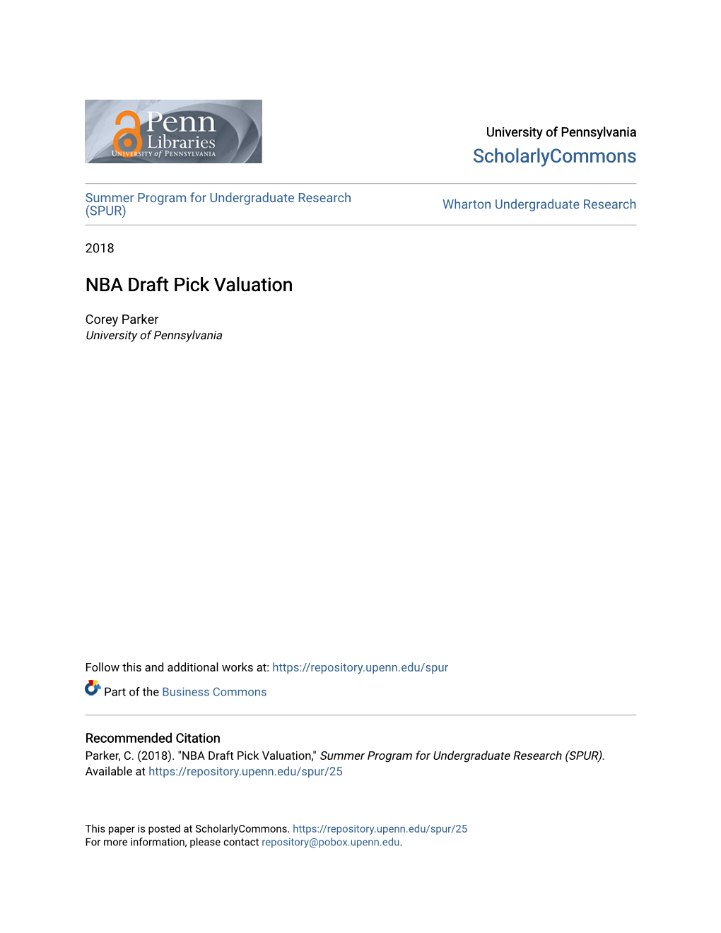 NBA Draft Pick Valuation