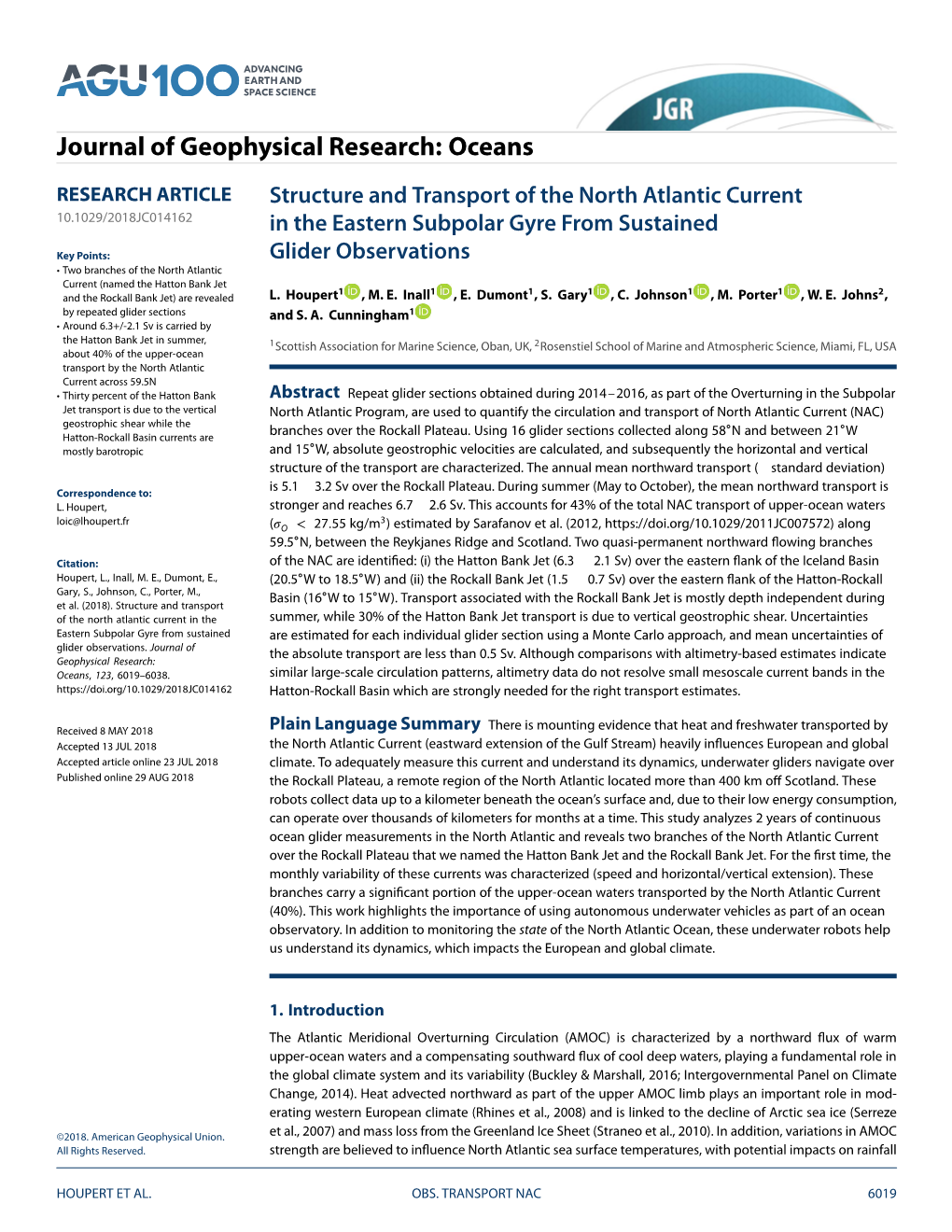 Structure and Transport of the North Atlantic Current in the Eastern