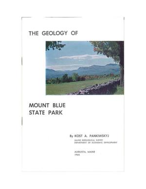 The Geology of Mount Blue State Park