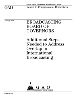 GAO-13-172, Broadcasting Board of Governors