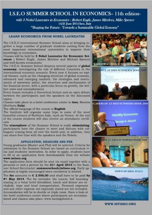 Iseo Summerschool 2013-Leaflet