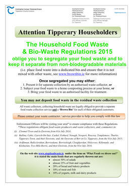 Attention Tipperary Householders