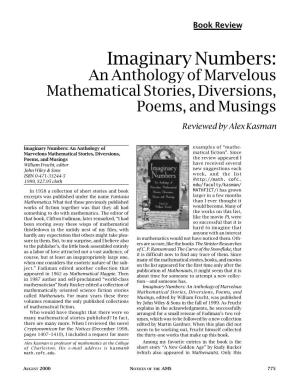 Book Review: Imaginary Numbers: an Anthology of Marvelous