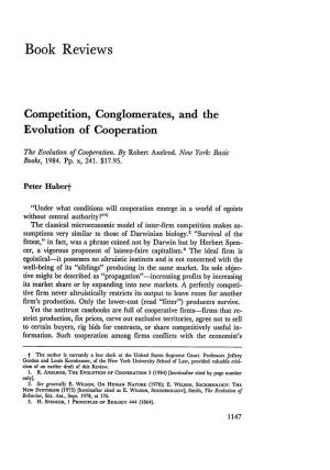 Competition, Conglomerates, and the Evolution of Cooperation