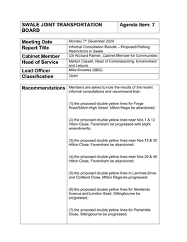 Informal Consultation Results PDF 91 KB