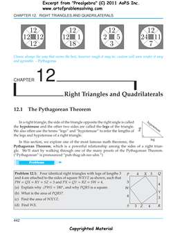 Right Triangles and Quadrilaterals