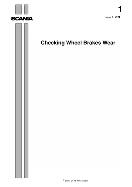 Checking Wheel Brake Wear