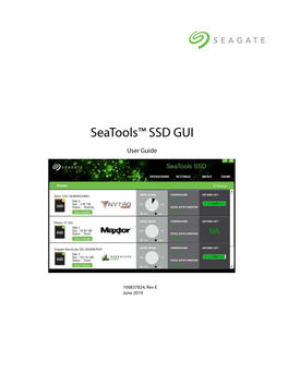 Seatools SSD GUI Guide