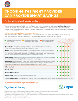 Find a Hospital with In-Network Providers