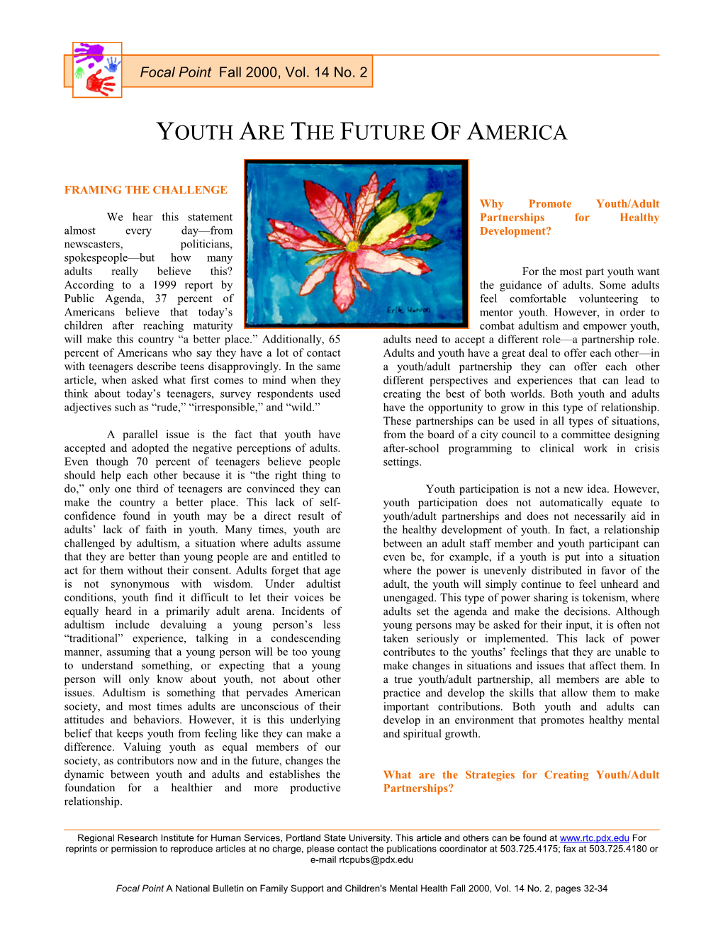 Youth Are the Future of America