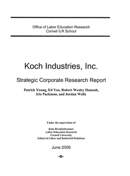 Koch Industries, Inc. Strategie Corporate Research Report