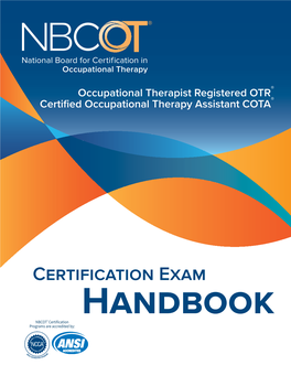 NBCOT Certification Exam Handbook