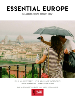Essential Europe Graduation Tour 2021