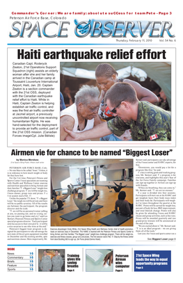 Haiti Earthquake Relief Effort Canadian Capt
