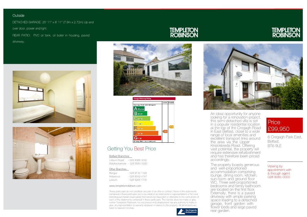 6 Cregagh Park East Brochure