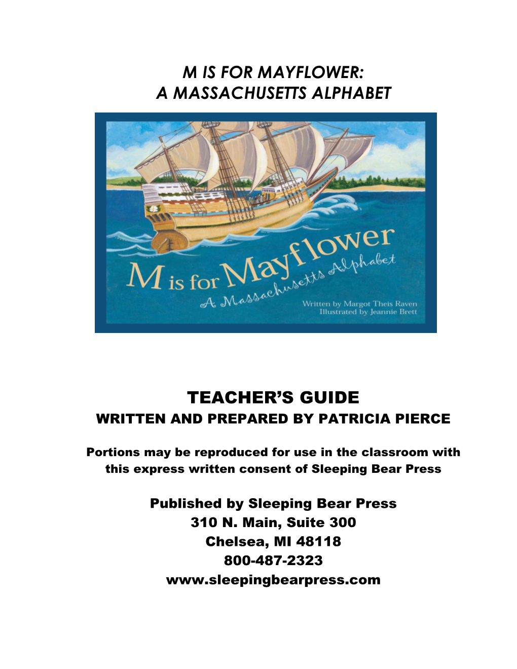 M Is for Mayflower: a Massachusetts Alphabet