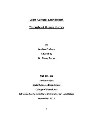 Cross-Cultural Cannibalism Throughout Human History