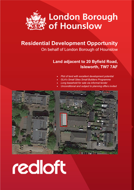 Residential Development Opportunity on Behalf of London Borough of Hounslow