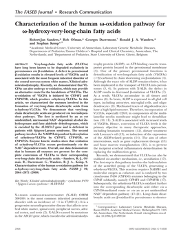 Hydroxy-Very-Long-Chain Fatty Acids