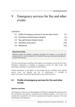 Chapter 9 Emergency Services for Fire and Other Events