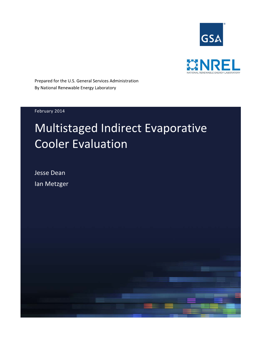 Multistaged Indirect Evaporative Cooler Evaluation