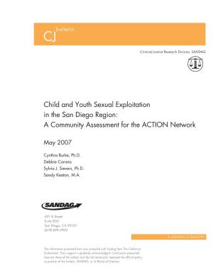 Child and Youth Sexual Exploitation in the San Diego Region: a Community Assessment for the ACTION Network