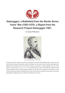 Getaryggen, a Battlefield from the Nordic Seven Years’ War (1563-1570): a Report from the Research Project Getaryggen 1567