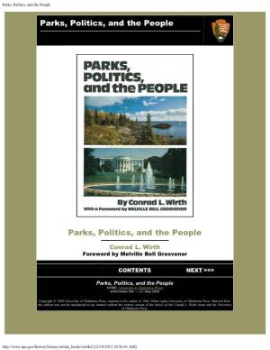 Parks, Politics, and the People