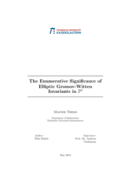 The Enumerative Significance of Elliptic Gromov-Witten Invariants in P
