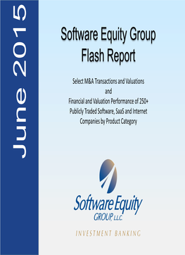 Software Equity Group Flash Report